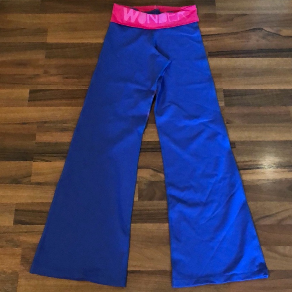 Retired Zumba Blue and Pink Leggings Size Small